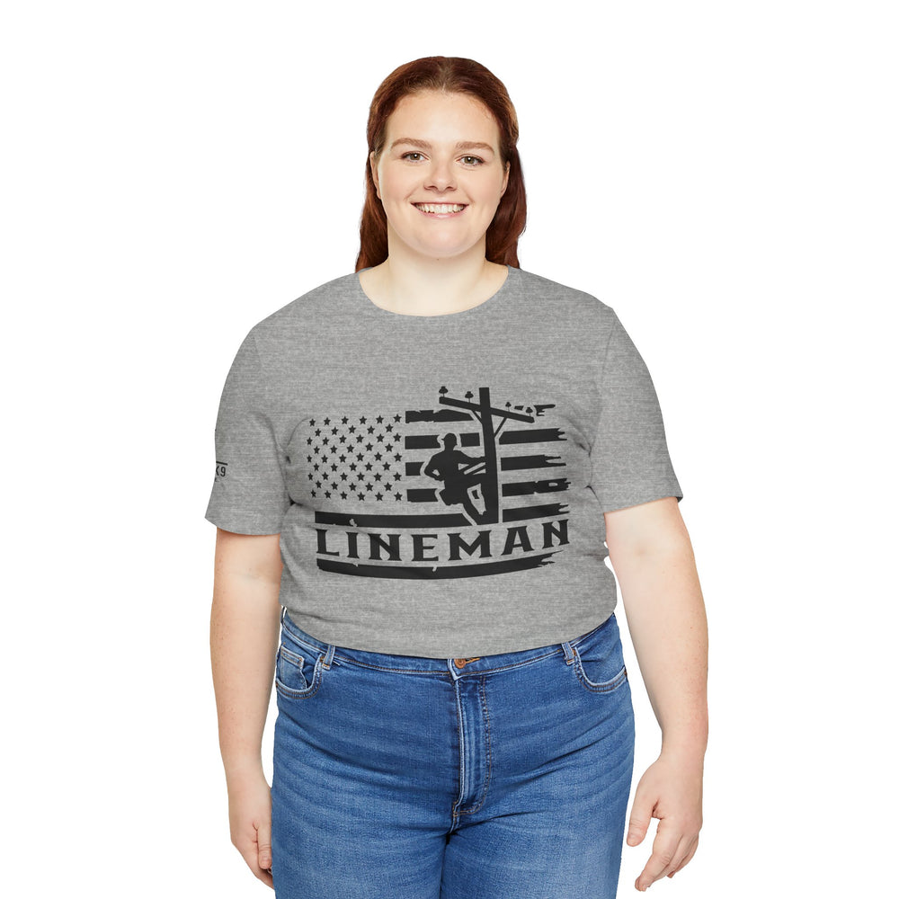 Lineman Flag Tee – High Voltage Hero Edition