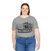 Lineman Flag Tee – High Voltage Hero Edition