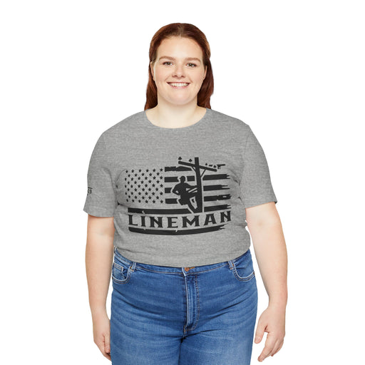 Lineman Flag Tee – High Voltage Hero Edition