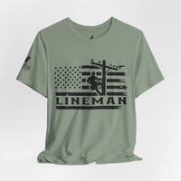 Lineman Flag Tee – High Voltage Hero Edition