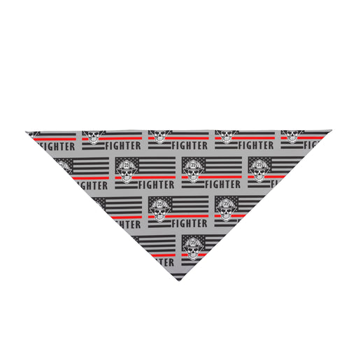 Thin Red Line Flag Dog Bandana | I Heart Fire Fighters | Pet Accessories | Support Fire K9 | Fire Fighter Gift
