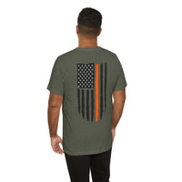Thin Orange Line flag t-shirt