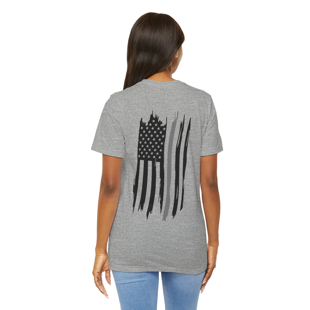 Thin Grey Line Flag Tee – Corrections Don’t Cry, They Contain
