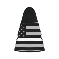 Thin White Line Flag Dog Hoodie