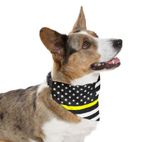Thin Yellow Line Dog Bandana