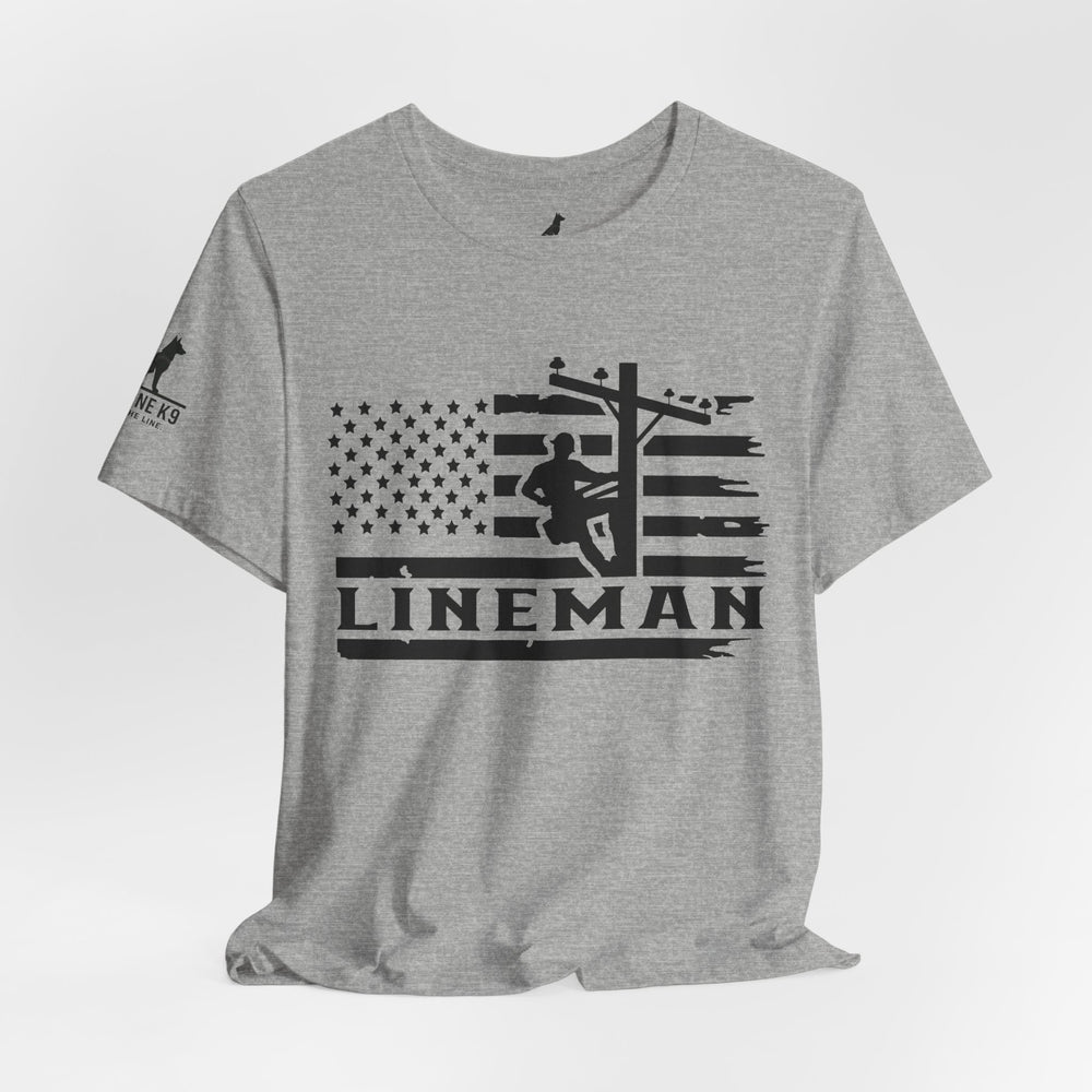 Lineman Flag Tee – High Voltage Hero Edition