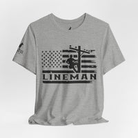 Lineman Flag Tee – High Voltage Hero Edition
