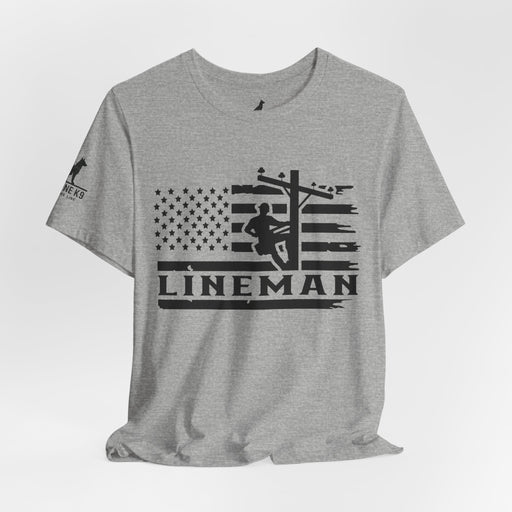 Lineman Flag Tee – High Voltage Hero Edition