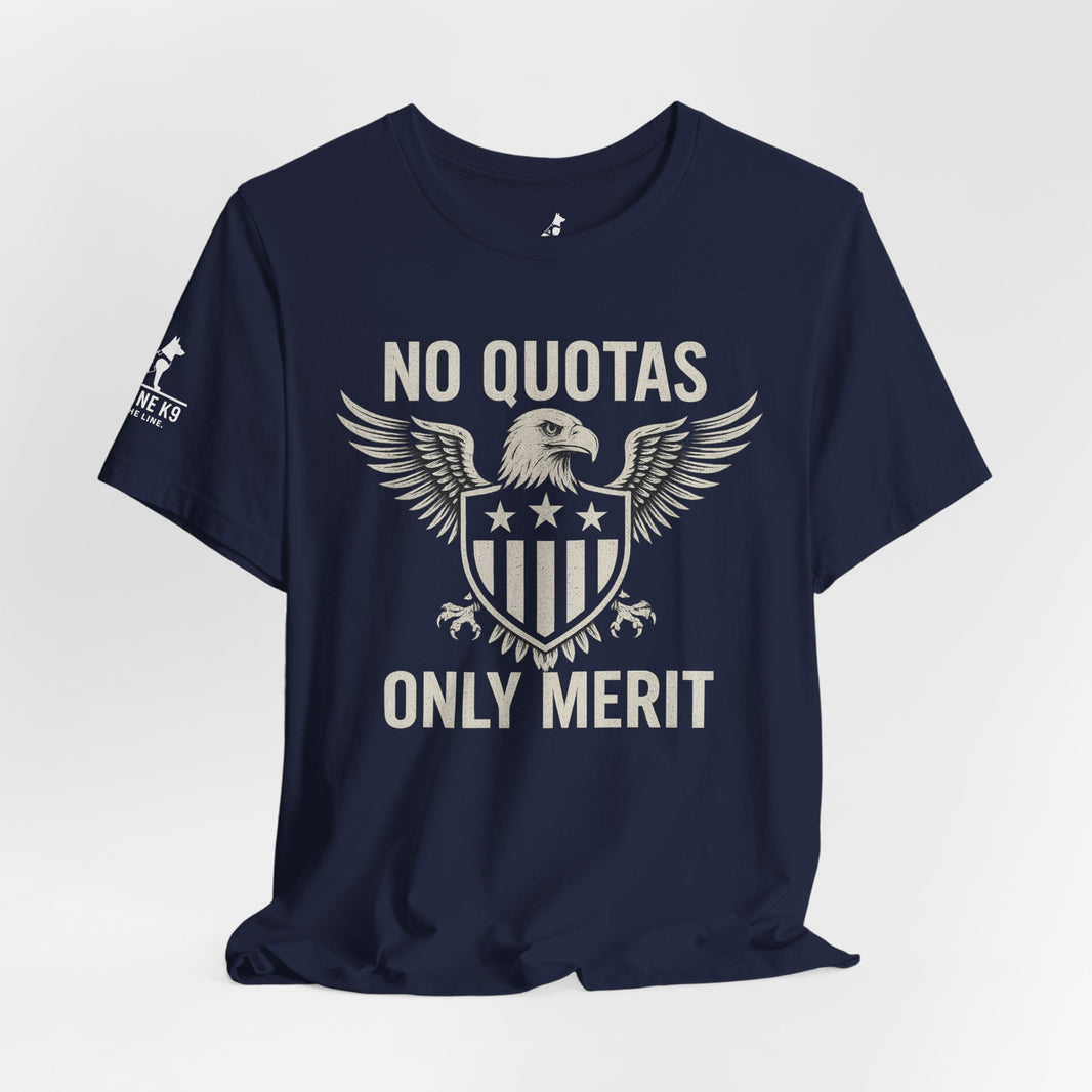 image No Quotas, Only Merit – Eagle & Shield Patriot Tee