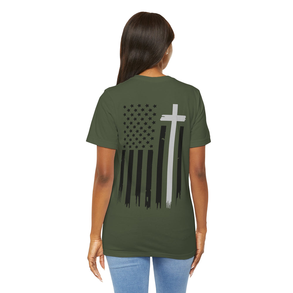 American Flag and Cross Tee