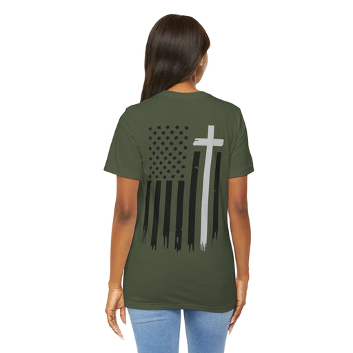 American Flag and Cross Tee