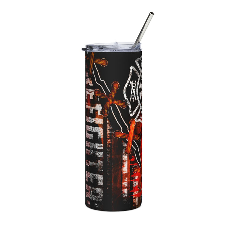 Firefighter Axe Flag Tumbler – Built for the Brave