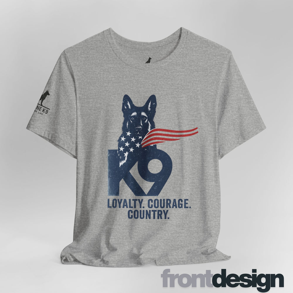 K9 Working Dog American Flag T-shirt