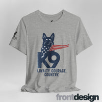 K9 Working Dog American Flag T-shirt