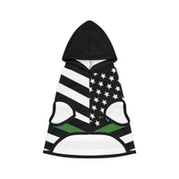 Thin Green Line Flag Dog Hoodie