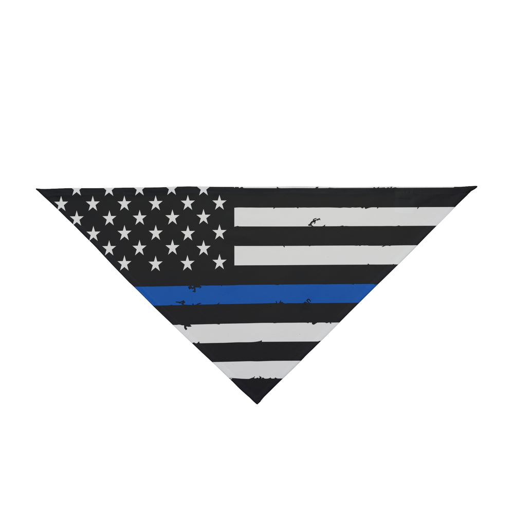Thin Blue Line Flag Dog Bandana