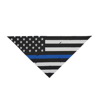 Thin Blue Line Flag Dog Bandana