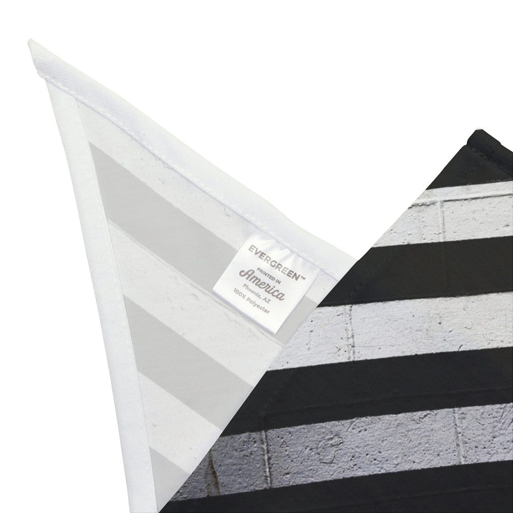 Thin Silver Line Flag Dog Bandana