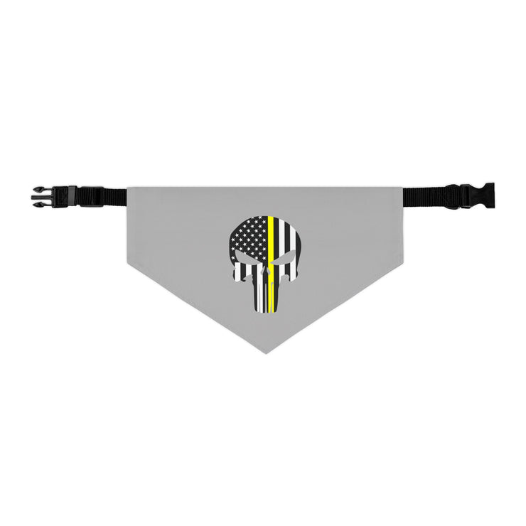 Punisher Thin Gold Line Dog Bandana
