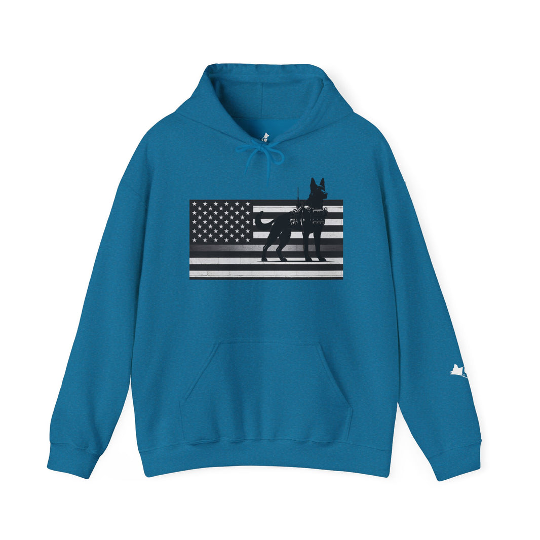 image Thin Silver Line K9 Hoodie – Loyalty Wears a Badge