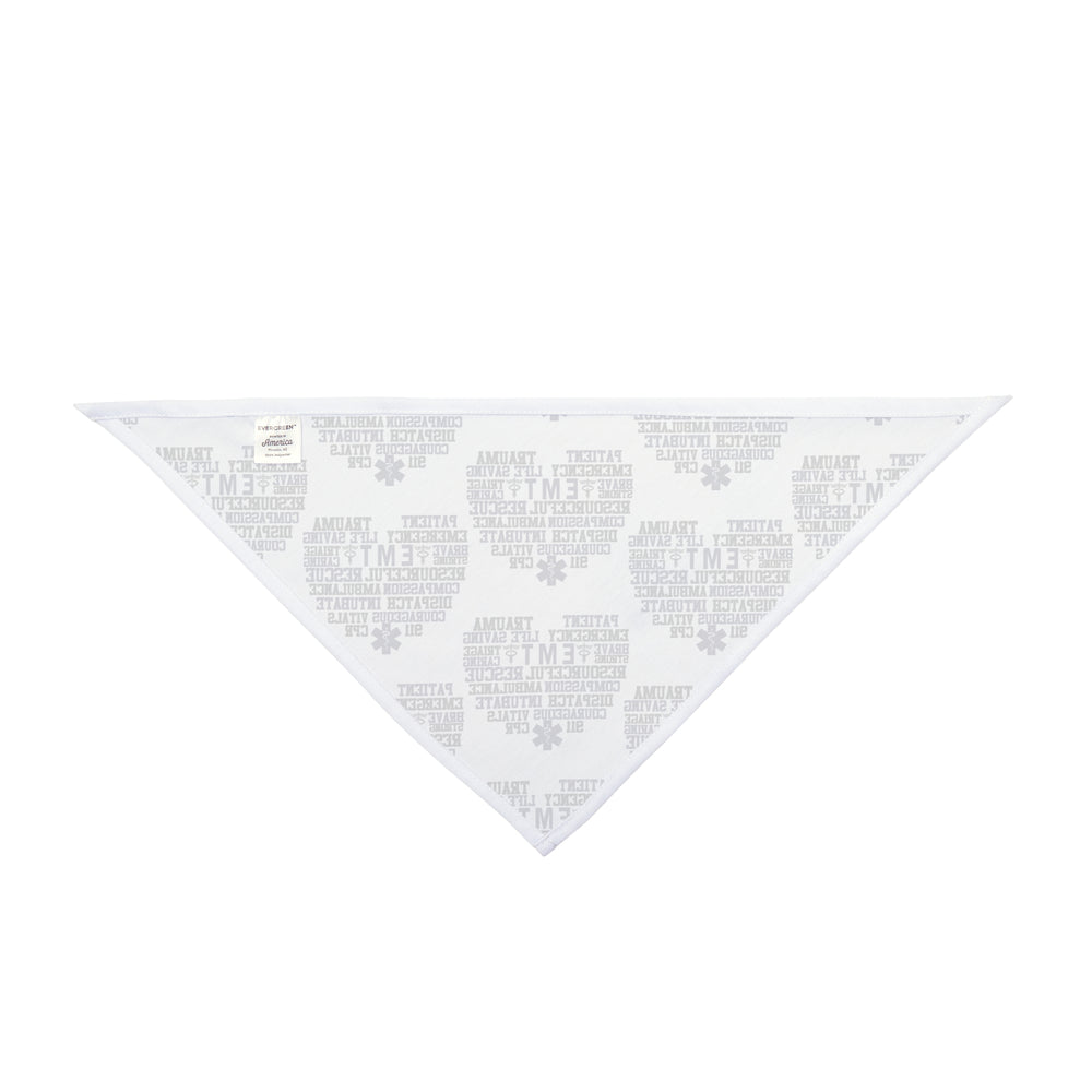EMT, EMS, Paramedic Word Cloud Dog Bandana