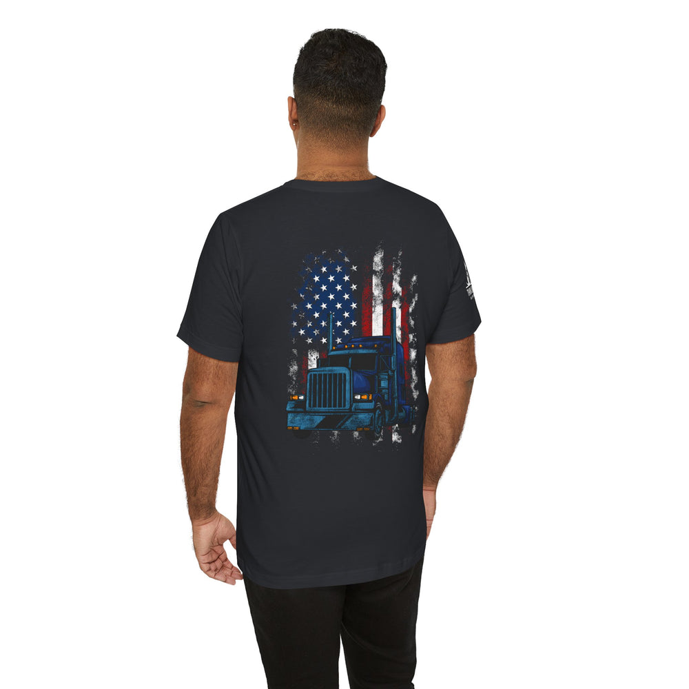 American Hauler – Distressed Flag Truck Tee