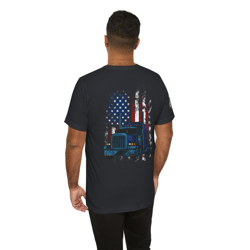American Hauler – Distressed Flag Truck Tee