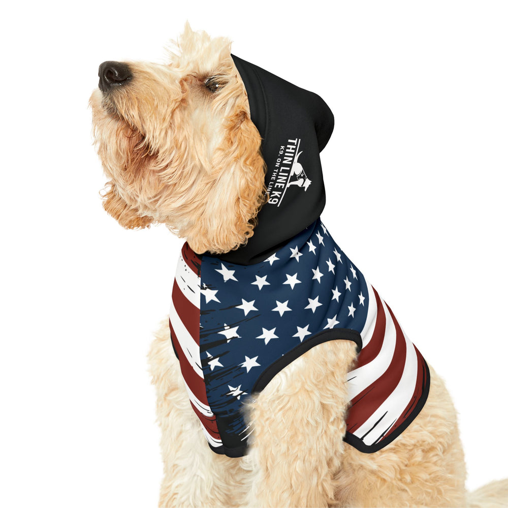 American Flag Dog Hoodie