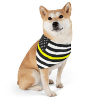 Thin Yellow Line Dog Bandana