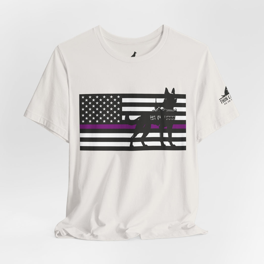 image Thin Purple Line K9 t-shirt