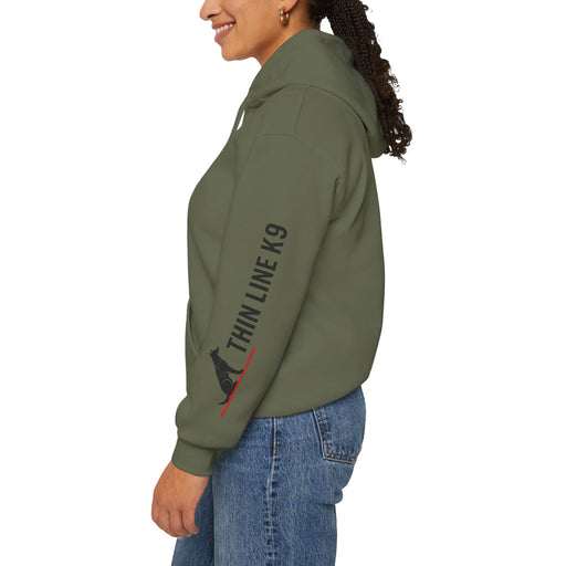 Firefighter Skull Thin Red Line Flag Hoodie Sweatshirt
