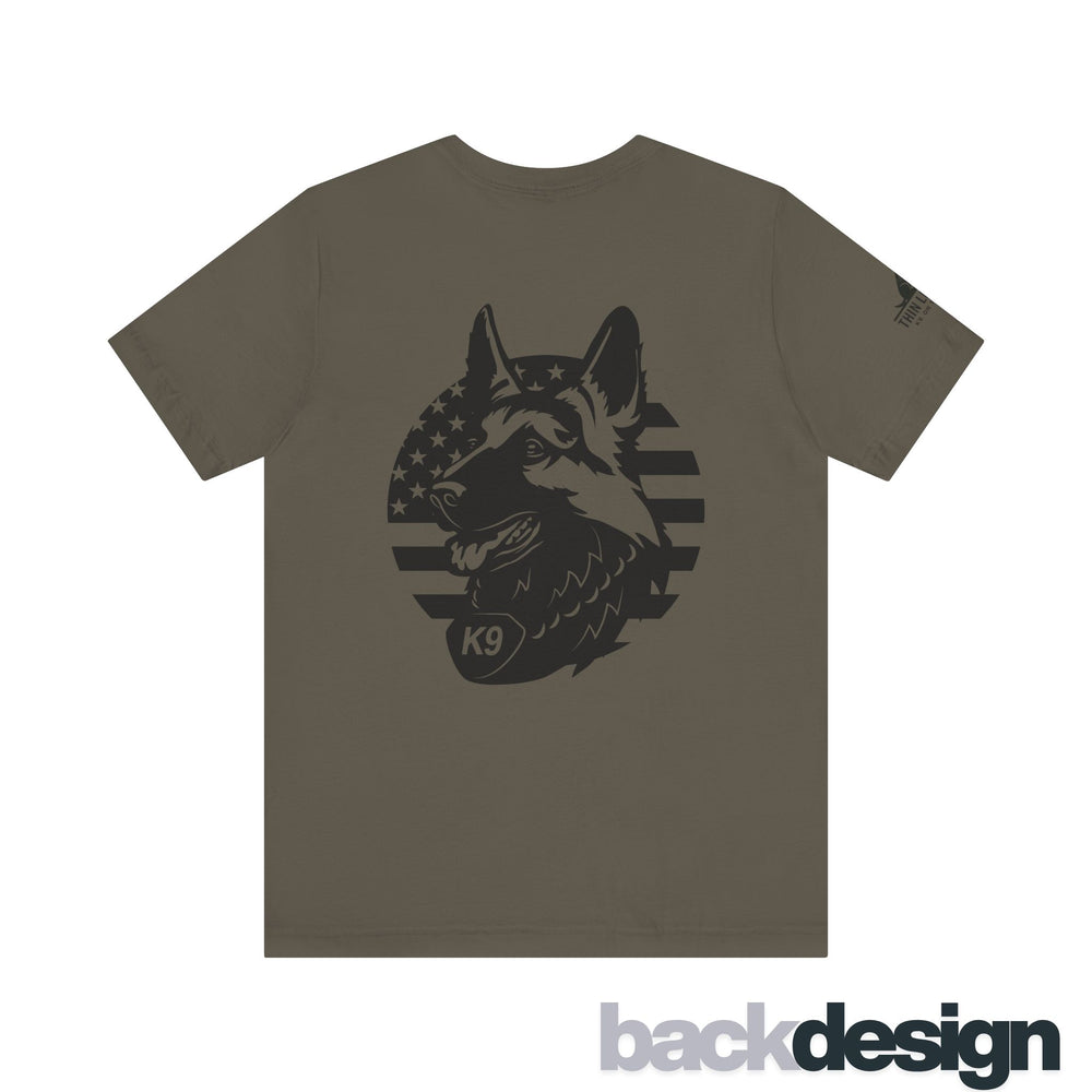 Patriotic K9 American Flag Tee