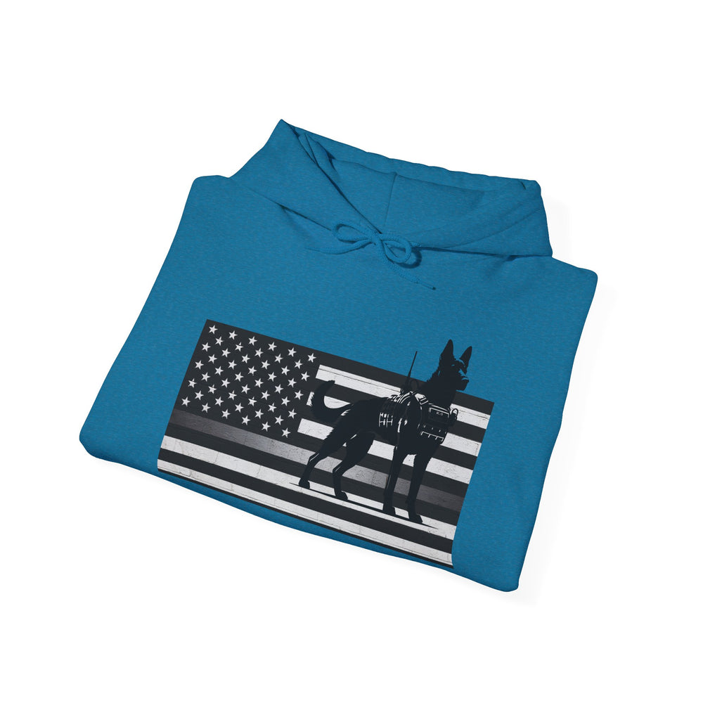 Thin Silver Line K9 Hoodie – Loyalty Wears a Badge