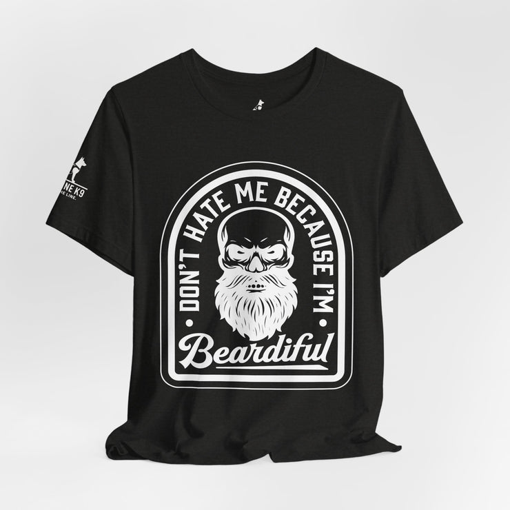 Don’t Hate Me Because I’m Beardiful – Skull Beard Tee