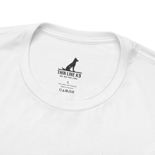 911 Dispatcher Heart T-Shirt – Thin Yellow Line Word Art