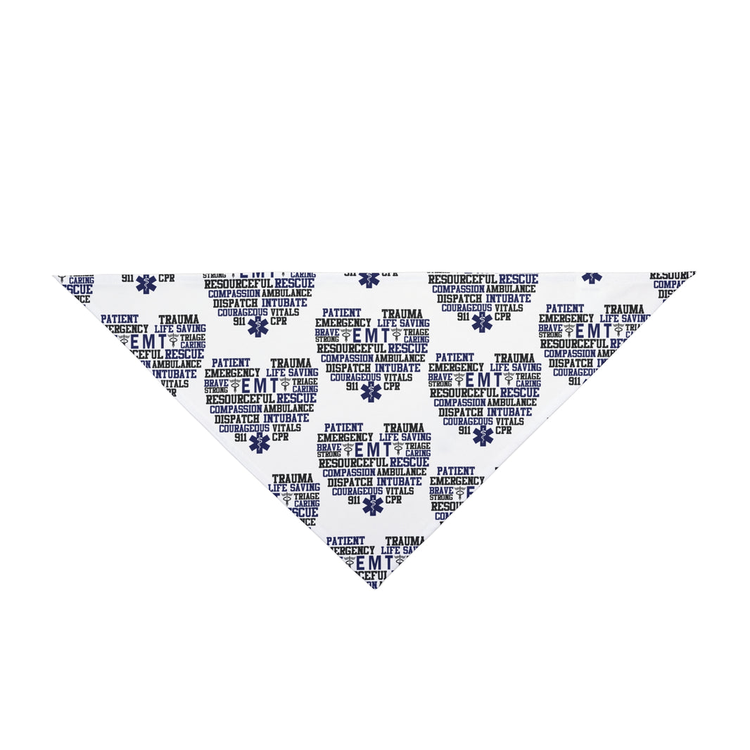 image EMT, EMS, Paramedic Word Cloud Dog Bandana