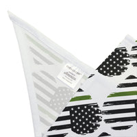 Thin Green Line Heart Dog Bandana