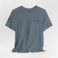 911 Dispatcher Heart T-Shirt – Thin Yellow Line Word Art