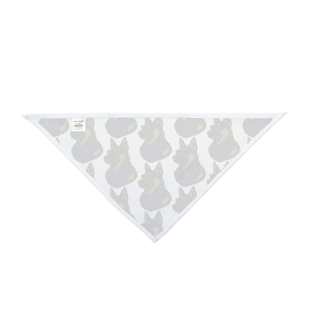 Dog Bandana with German Shepherd Wearing Sunglasses and Purple Tactical Vest