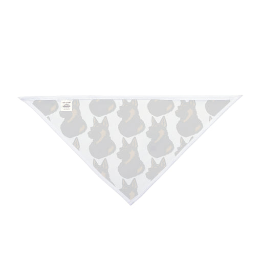 Dog Bandana with German Shepherd Wearing Sunglasses and Purple Tactical Vest