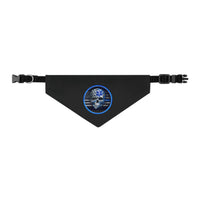 Thin White Line Flag Skull and Star of Life Dog Bandana