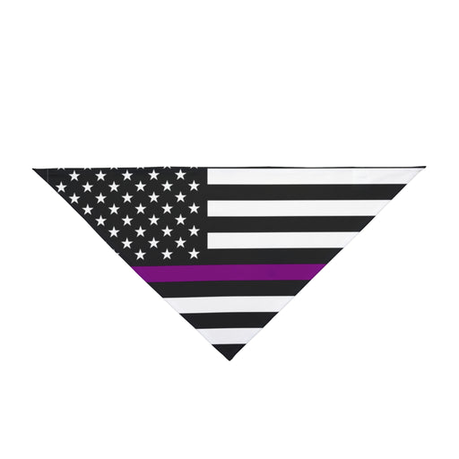 Thin Purple Line Dog Bandana – Silent Watchdog Style