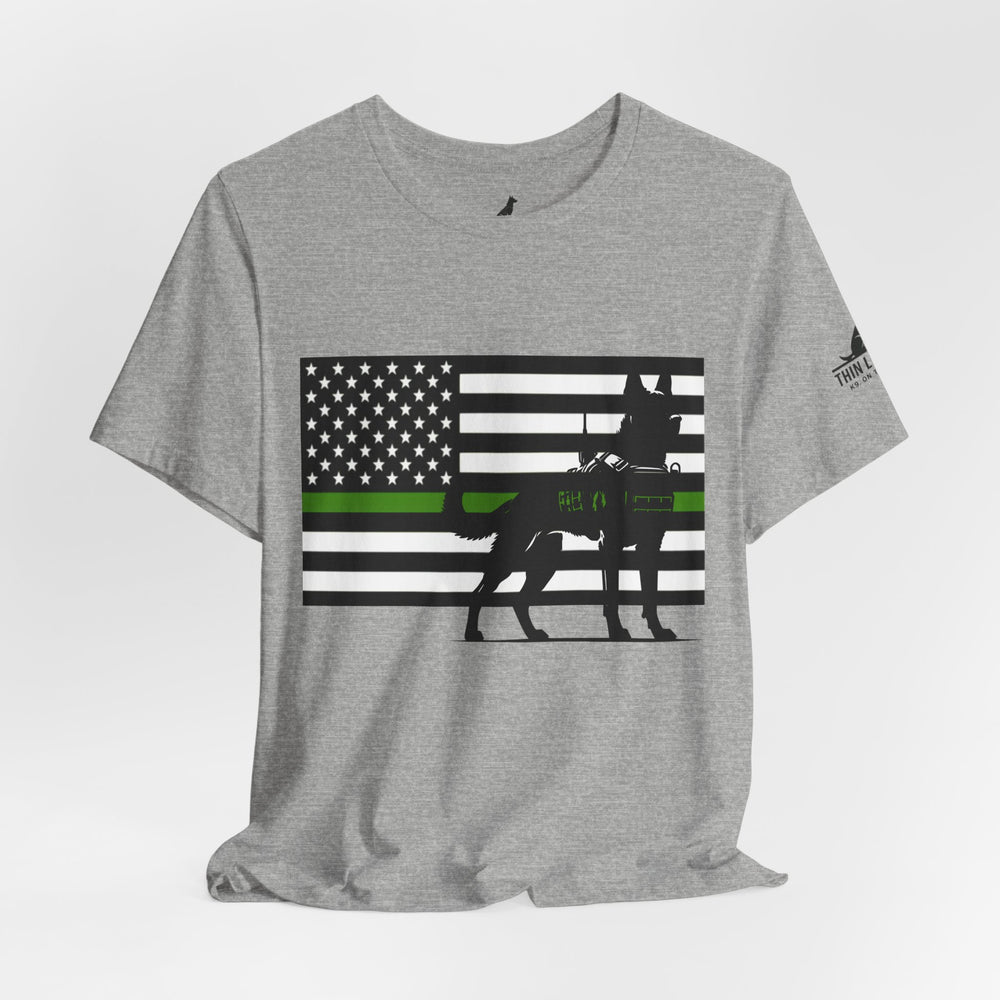 Thin Green Line Patriot Tee – Military & Federal Support