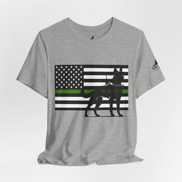 Thin Green Line Patriot Tee – Military & Federal Support