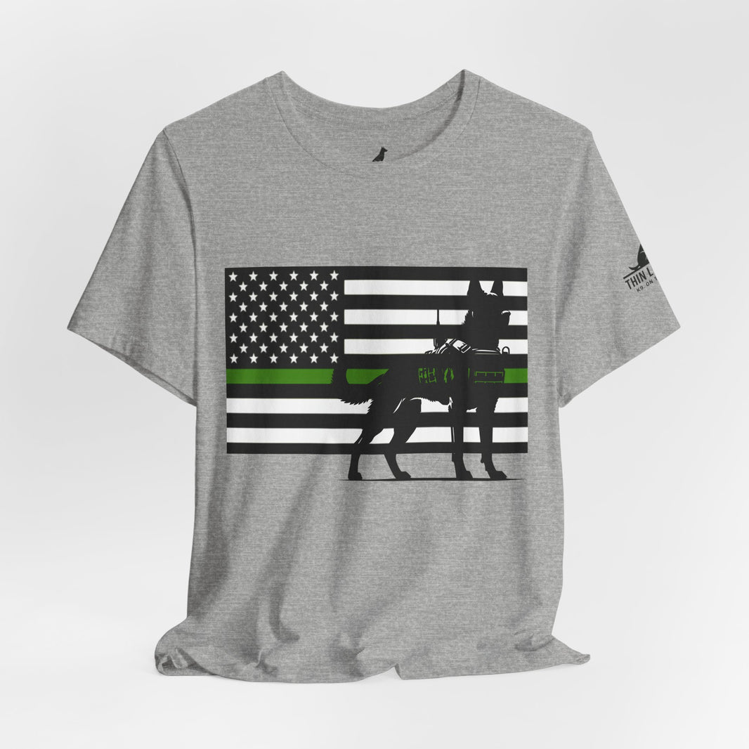 Thin Green Line Patriot Tee – Military & Federal Support