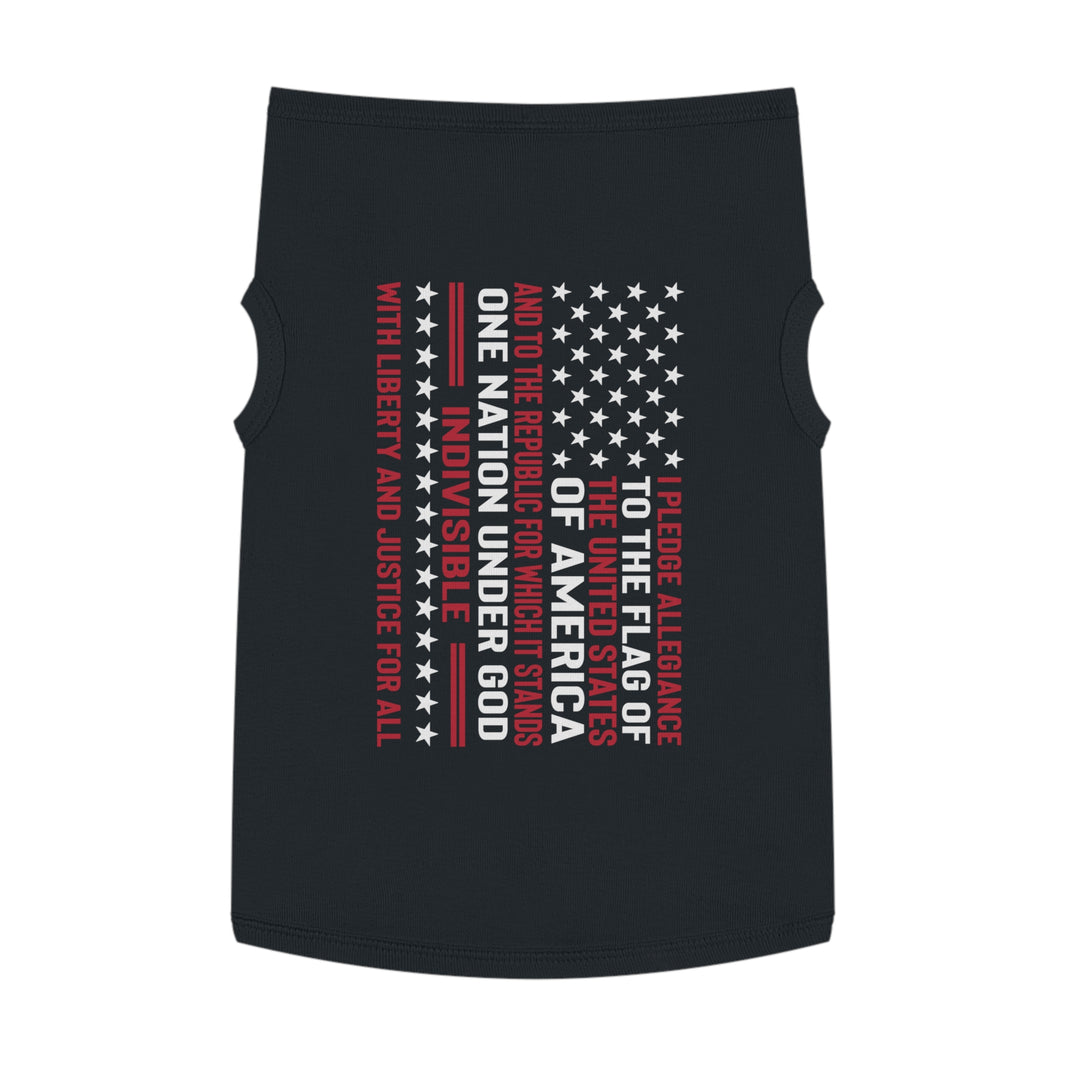 image Pledge Of Allegiance Patriotic Pet Tank Top