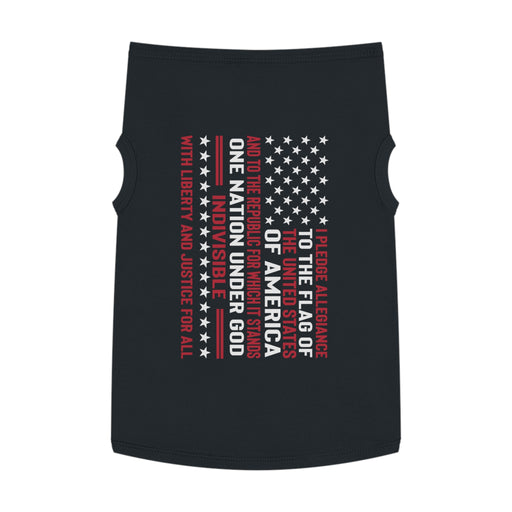 Pledge Of Allegiance Patriotic Pet Tank Top