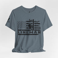 Lineman Flag Tee – High Voltage Hero Edition