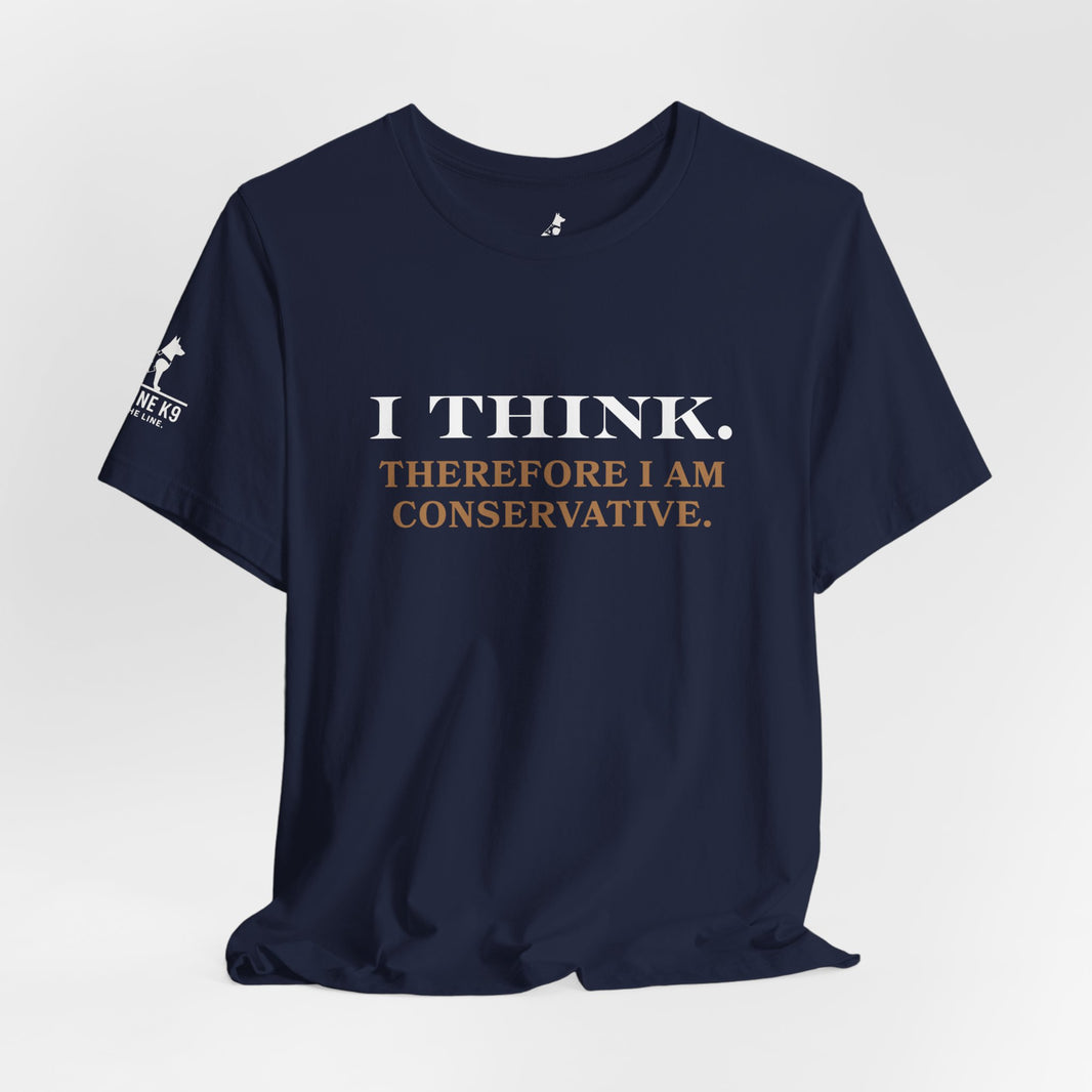 image I Think. Therefore I Am Conservative – Patriot Tee