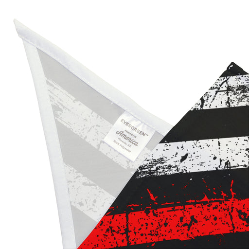 Distressed Thin Red Line Flag Dog Bandana